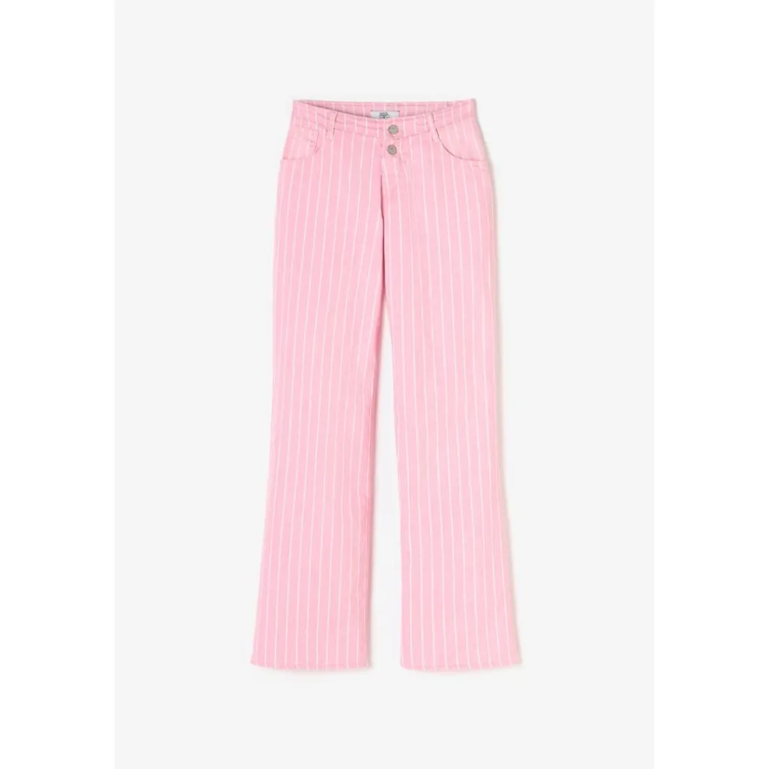 Jeans flare, très évasé wide leg , longueur 34 rose Blair