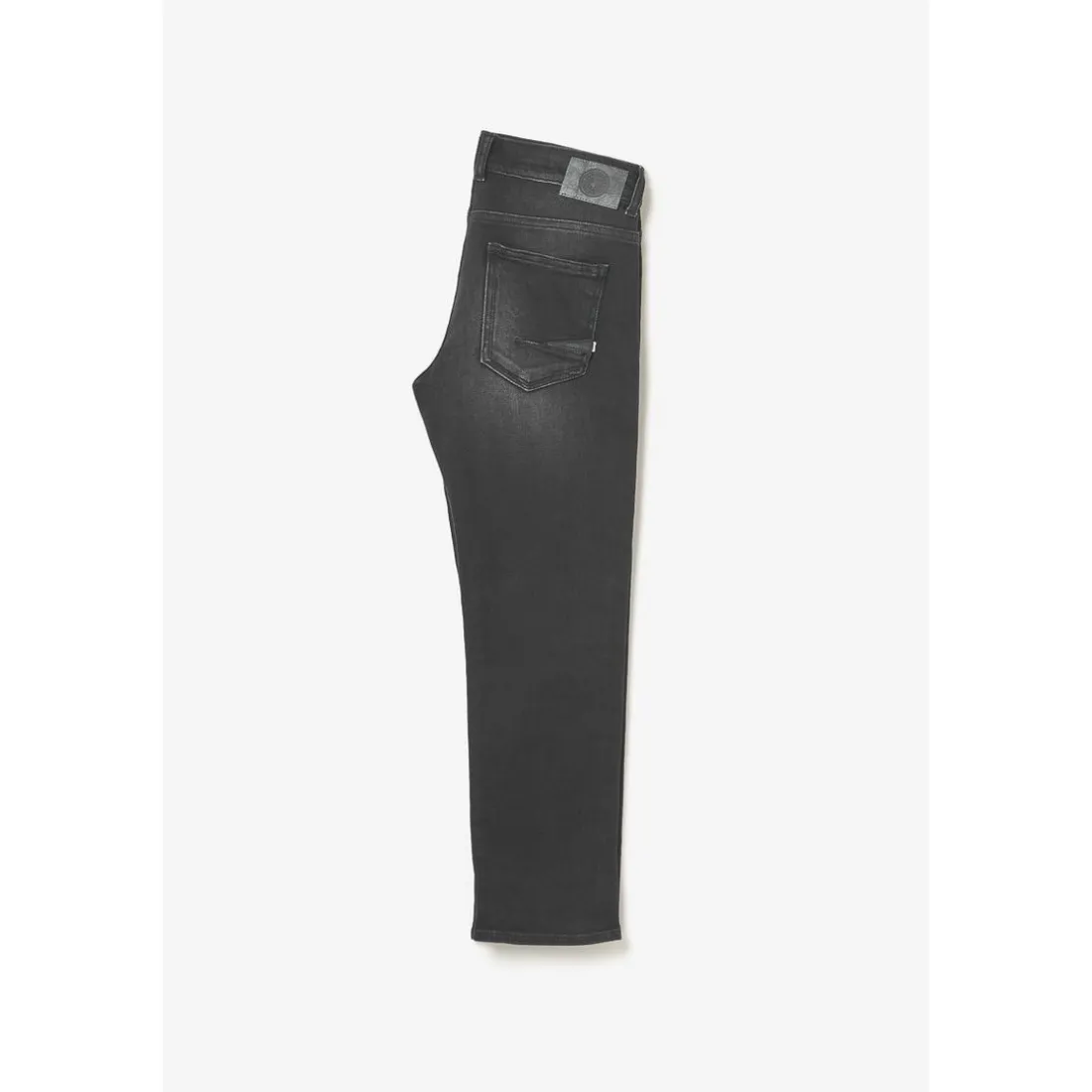 Jeans garçon, regular, droit 800/16, longueur 34 noir en coton