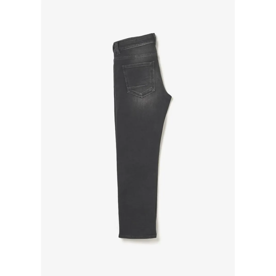 Jeans garçon, regular, droit 800/16, longueur 34 noir en coton