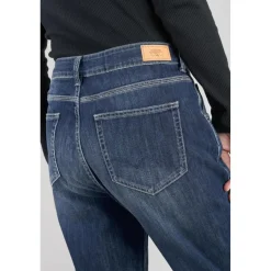Jeans loose, large 400/60 girlfriend, longueur 34 bleu en coton Ruth