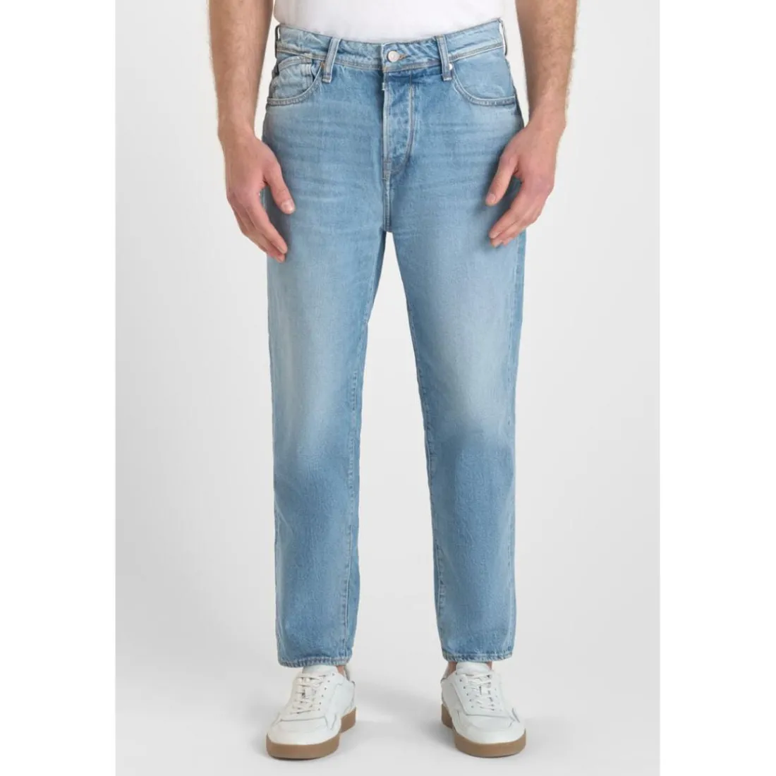 Jeans loose, large 1999, longueur 34 bleu en coton Dean