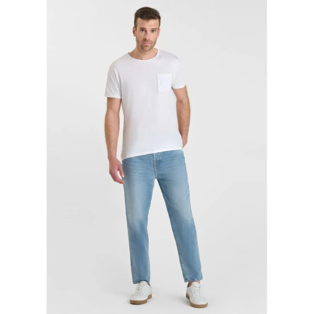 Jeans loose, large 1999, longueur 34 bleu en coton Dean