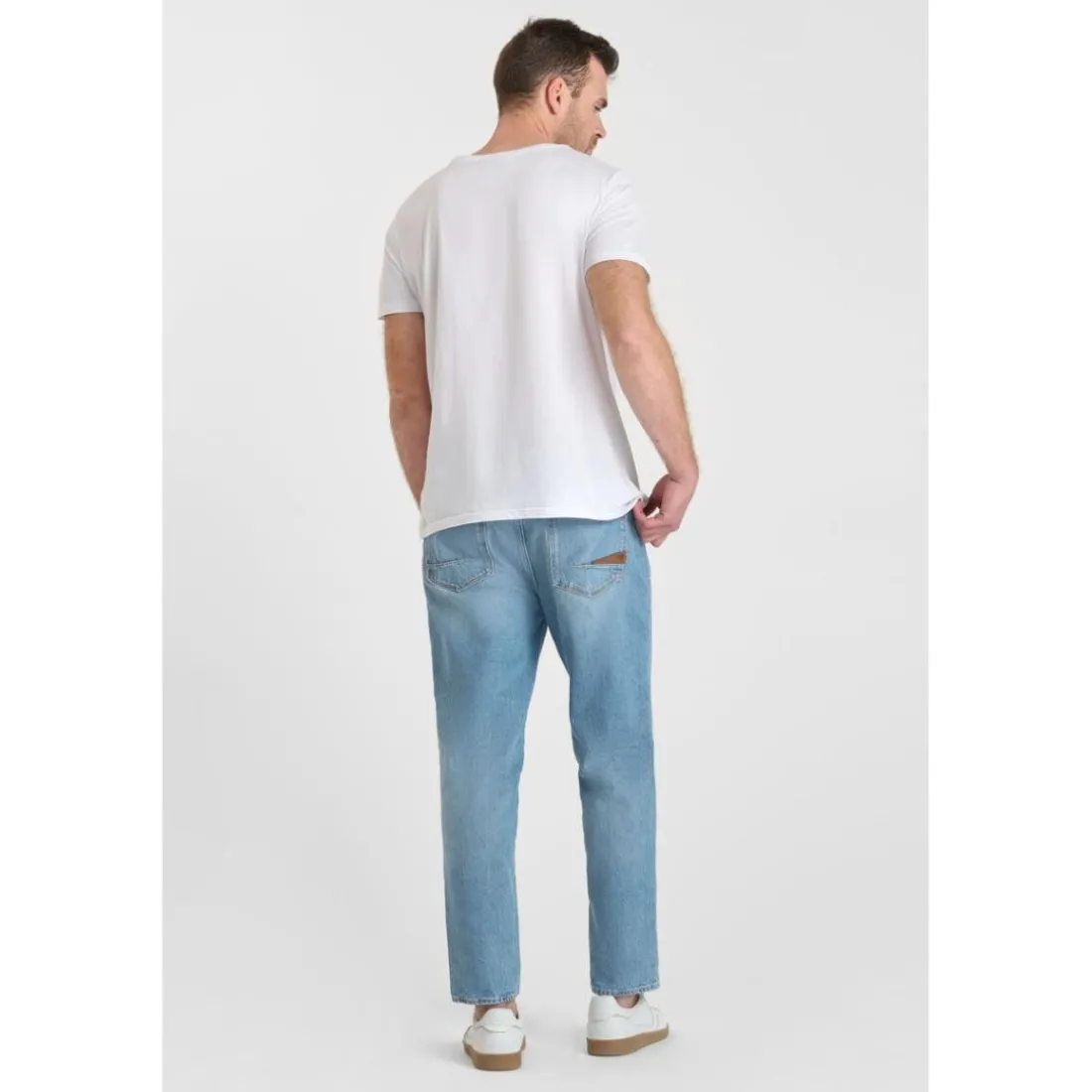 Jeans loose, large 1999, longueur 34 bleu en coton Dean
