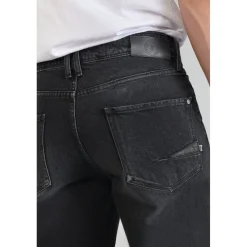 Jeans loose, large 1998, longueur 34 noir en coton