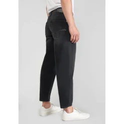 Jeans loose, large 1998, longueur 34 noir en coton