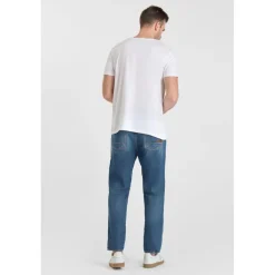 Jeans loose, large 1999, longueur 34 bleu Ebbe