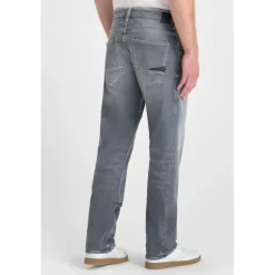 Jeans loose, large 800/60 loose , longueur 34 gris Cleo en coton
