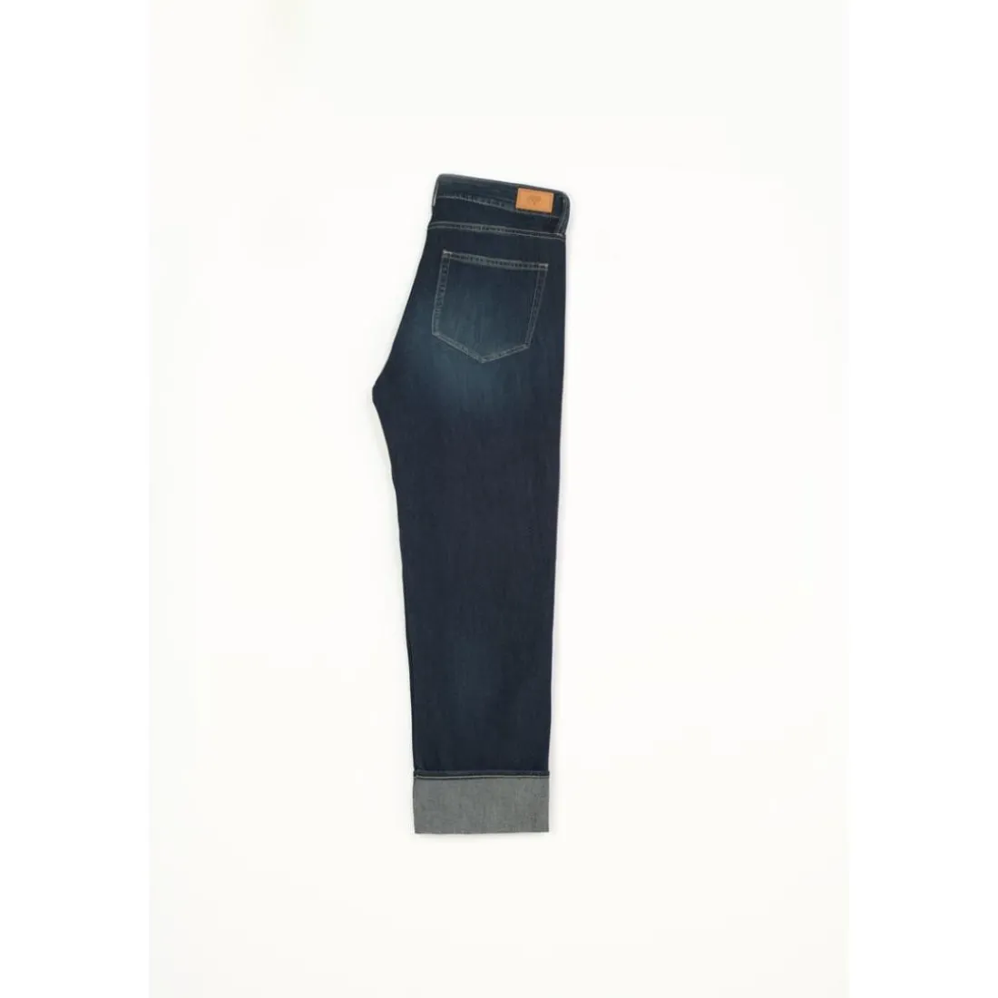 Jeans loose, large 400/60, 7/8ème bleu Tia