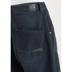 Jeans loose, large LUDOLF, longueur 34 bleu Karl en coton