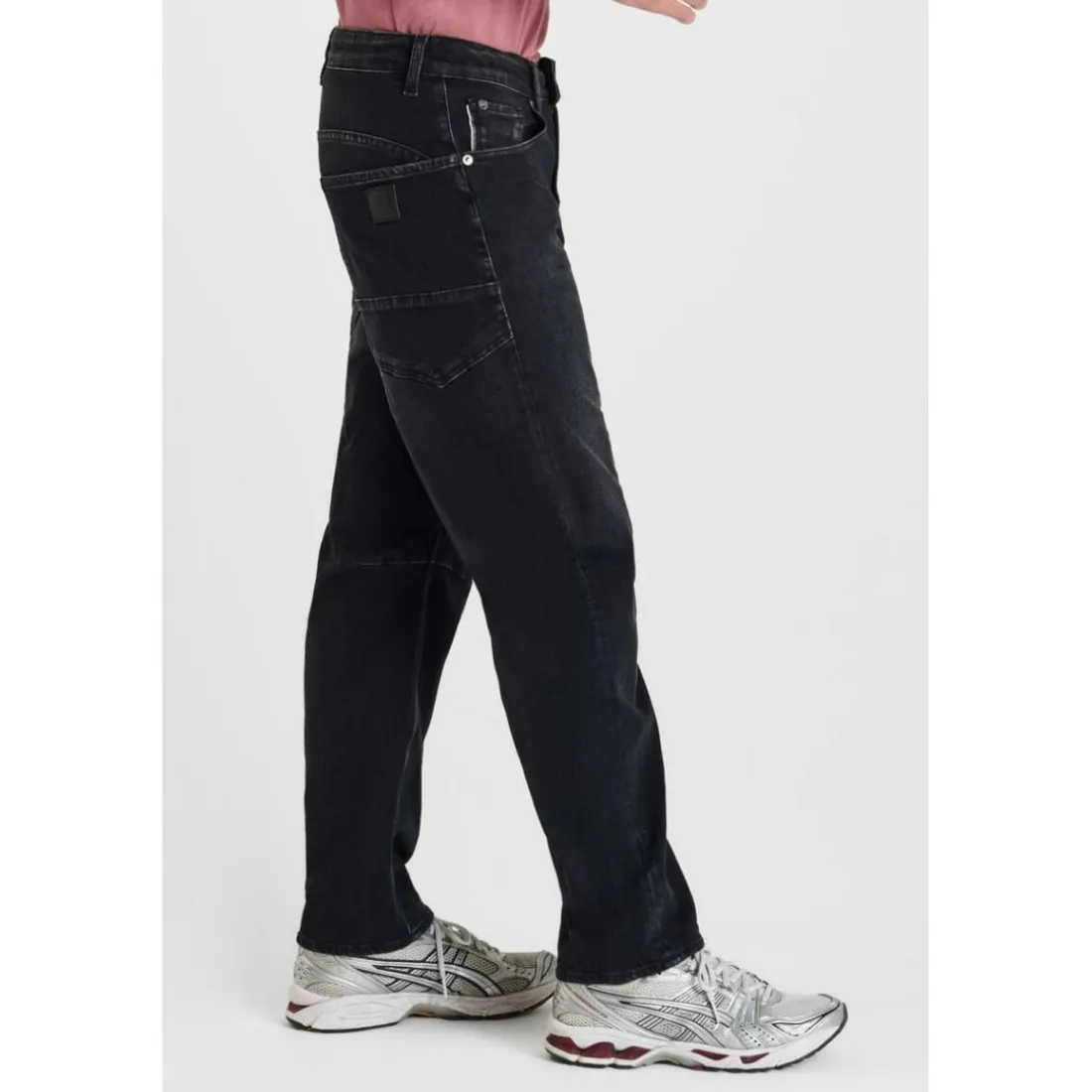 Jeans loose, large NOAH, longueur 34 noir Alan