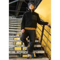 Jeans loose, large NOAH, longueur 34 noir Alan