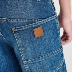 Jeans loose, large NOAH, longueur 34 bleu Mo