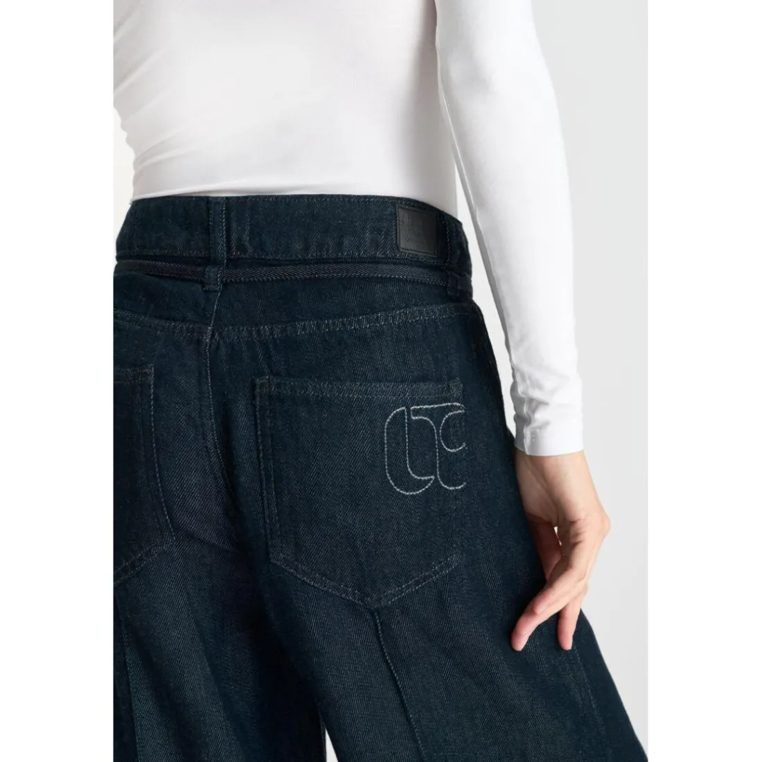 Jeans loose, large SCOTTY, longueur 34 bleu Zara