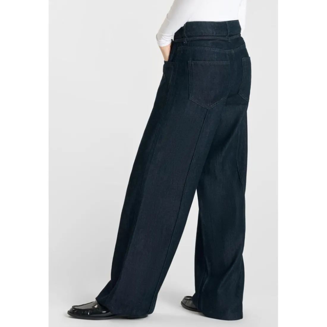 Jeans loose, large SCOTTY, longueur 34 bleu Zara