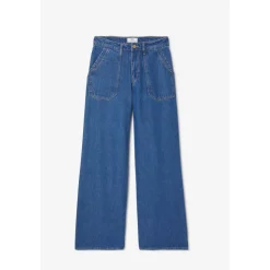 Jeans loose, large VICTORIA, longueur 34 bleu Kali