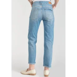 Jeans mom 400/18, 7/8ème bleu en coton Léa