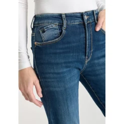 Jeans mom , 7/8ème bleu Isa