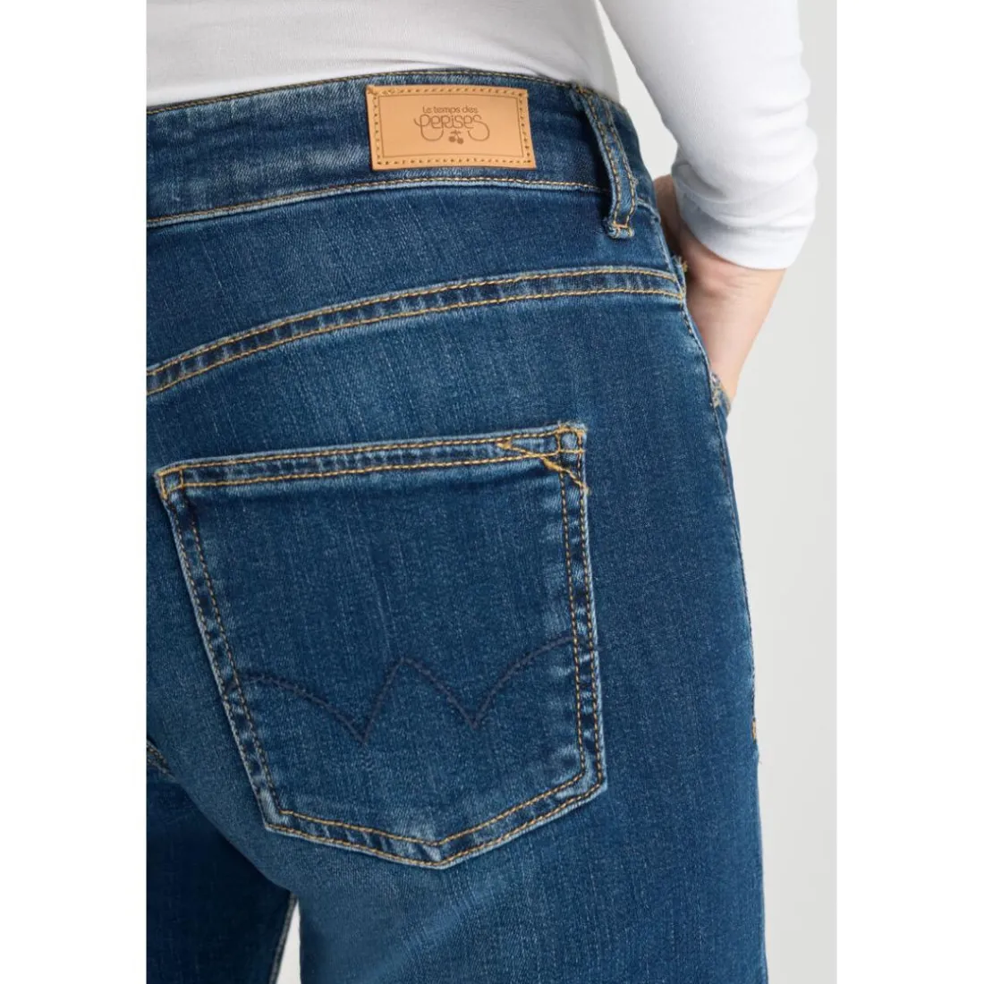 Jeans mom , 7/8ème bleu Isa