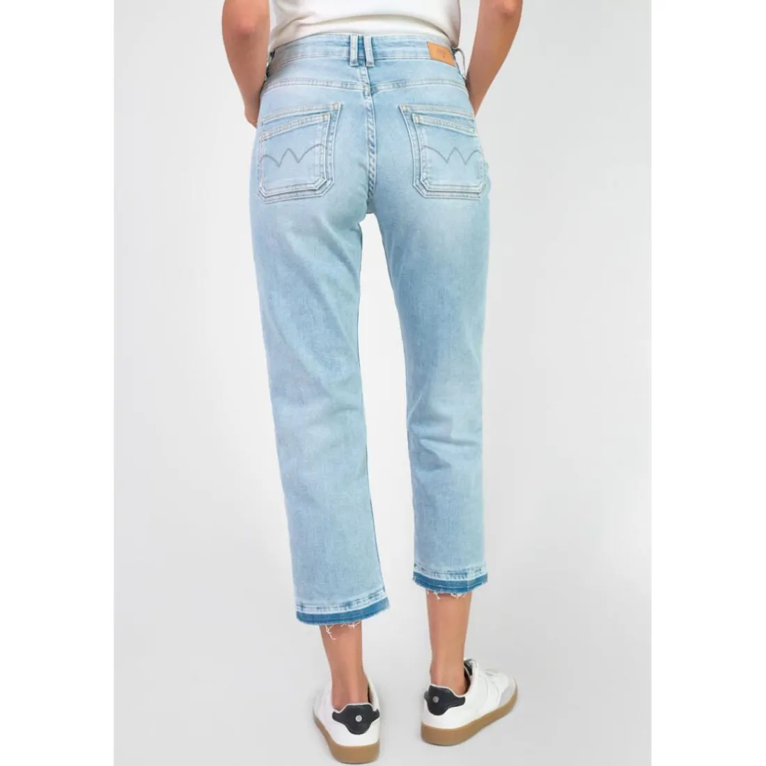 Jeans mom 400/17 mom taille haute 7/8ème bleu Dina