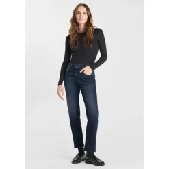 Jeans mom 400/17 mom taille haute 7/8ème, 7/8ème bleu Sara