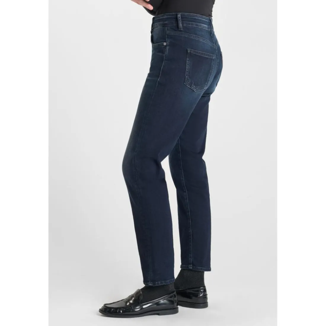 Jeans mom 400/17 mom taille haute 7/8ème, 7/8ème bleu Sara