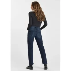 Jeans mom 400/17 mom taille haute 7/8ème, 7/8ème bleu Sara