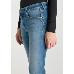 Jeans push-up regular, droit taille haute PULP, 7/8ème bleu Skye