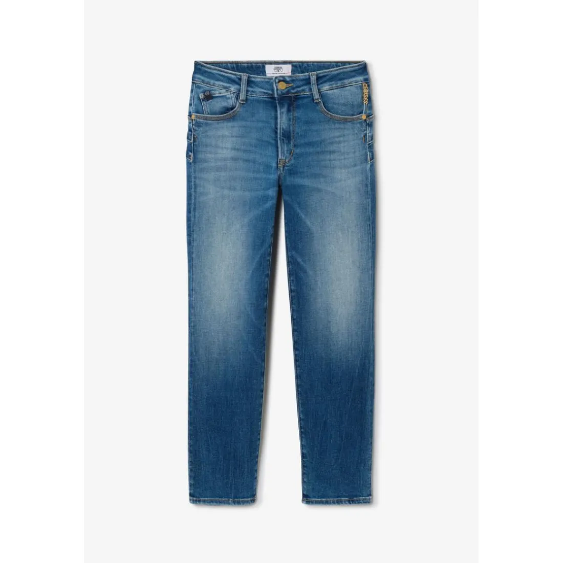Jeans push-up regular, droit taille haute PULP, 7/8ème bleu Skye