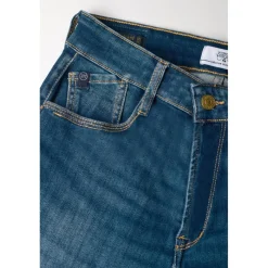 Jeans push-up regular, droit taille haute PULP, longueur 34 bleu Hope