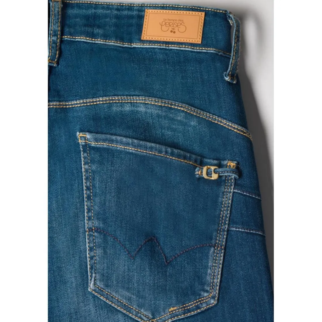Jeans push-up regular, droit taille haute PULP, longueur 34 bleu Hope