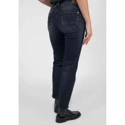 Jeans push-up regular, droit taille haute PULP, 7/8ème bleu Dina en coton