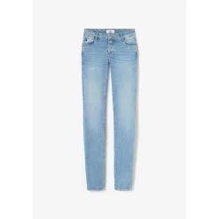 Jeans push-up slim PULP, longueur 34 bleu en coton Nia