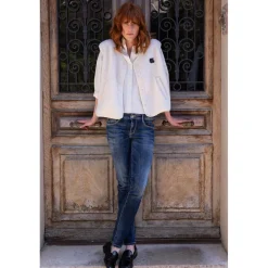 Jeans push-up slim PULP, longueur 34 bleu en coton Hattie