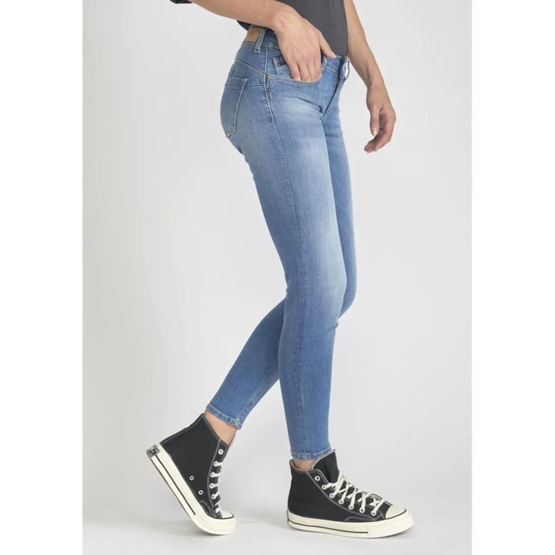 Jeans push-up slim PULP, 7/8ème bleu Kara