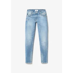 Jeans push-up slim PULP, 7/8ème bleu en coton Rhea