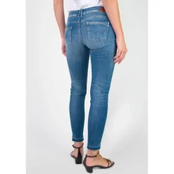 Jeans push-up slim PULP, 7/8ème bleu Maud en coton