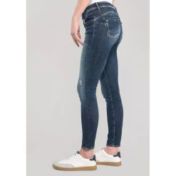 Jeans push-up slim PULP, 7/8ème bleu Gia en coton