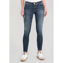Jeans push-up slim PULP, 7/8ème bleu Gia en coton