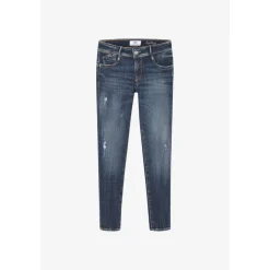 Jeans push-up slim PULP, 7/8ème bleu Gia en coton