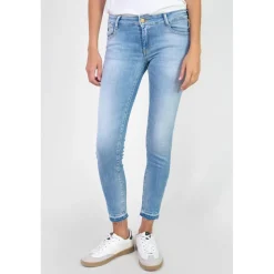 Jeans push-up slim PULP, 7/8ème bleu Jade