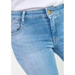 Jeans push-up slim PULP, 7/8ème bleu Jade