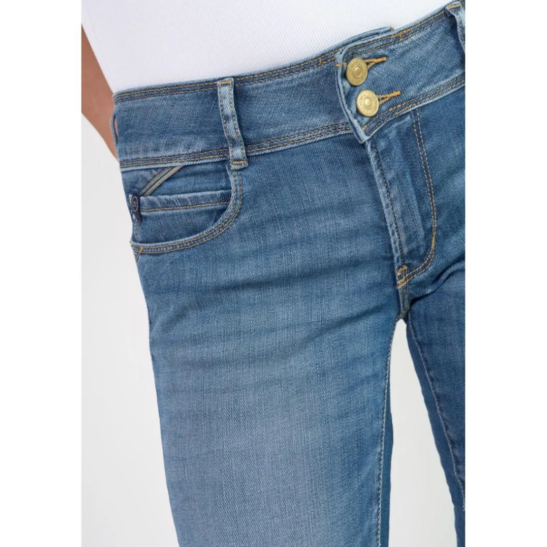 Jeans push-up slim PULP, 7/8ème bleu Gwen