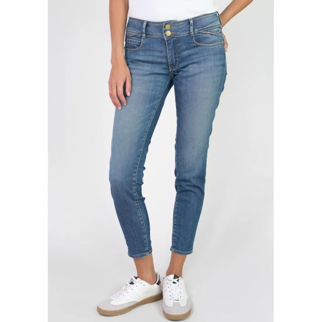 Jeans push-up slim PULP, 7/8ème bleu Gwen