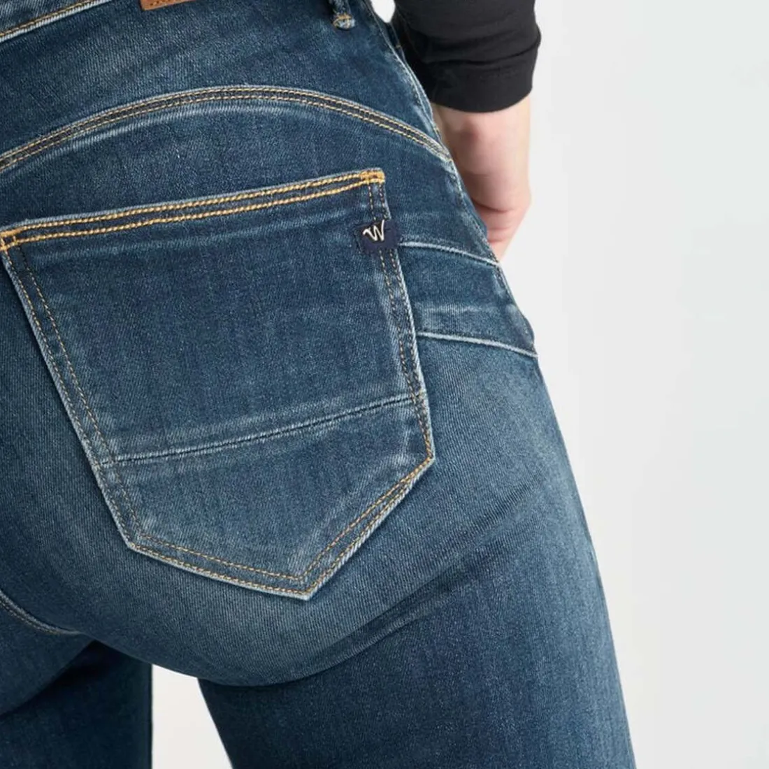 Jeans push-up slim taille haute PULP, 7/8ème bleu Trix