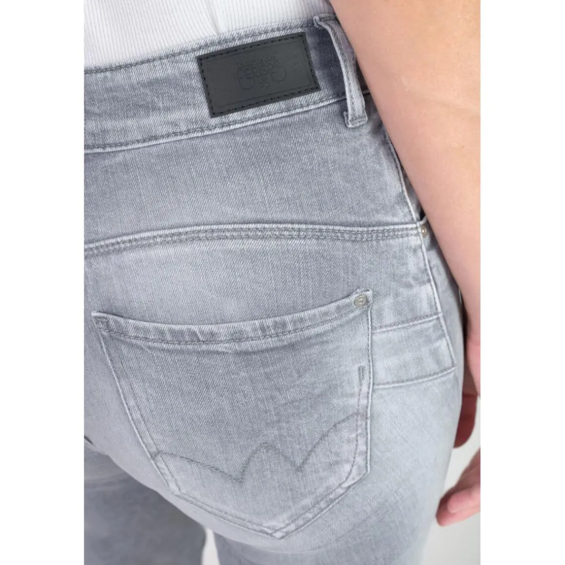 Jeans push-up slim taille haute PULP, longueur 34 gris Eva