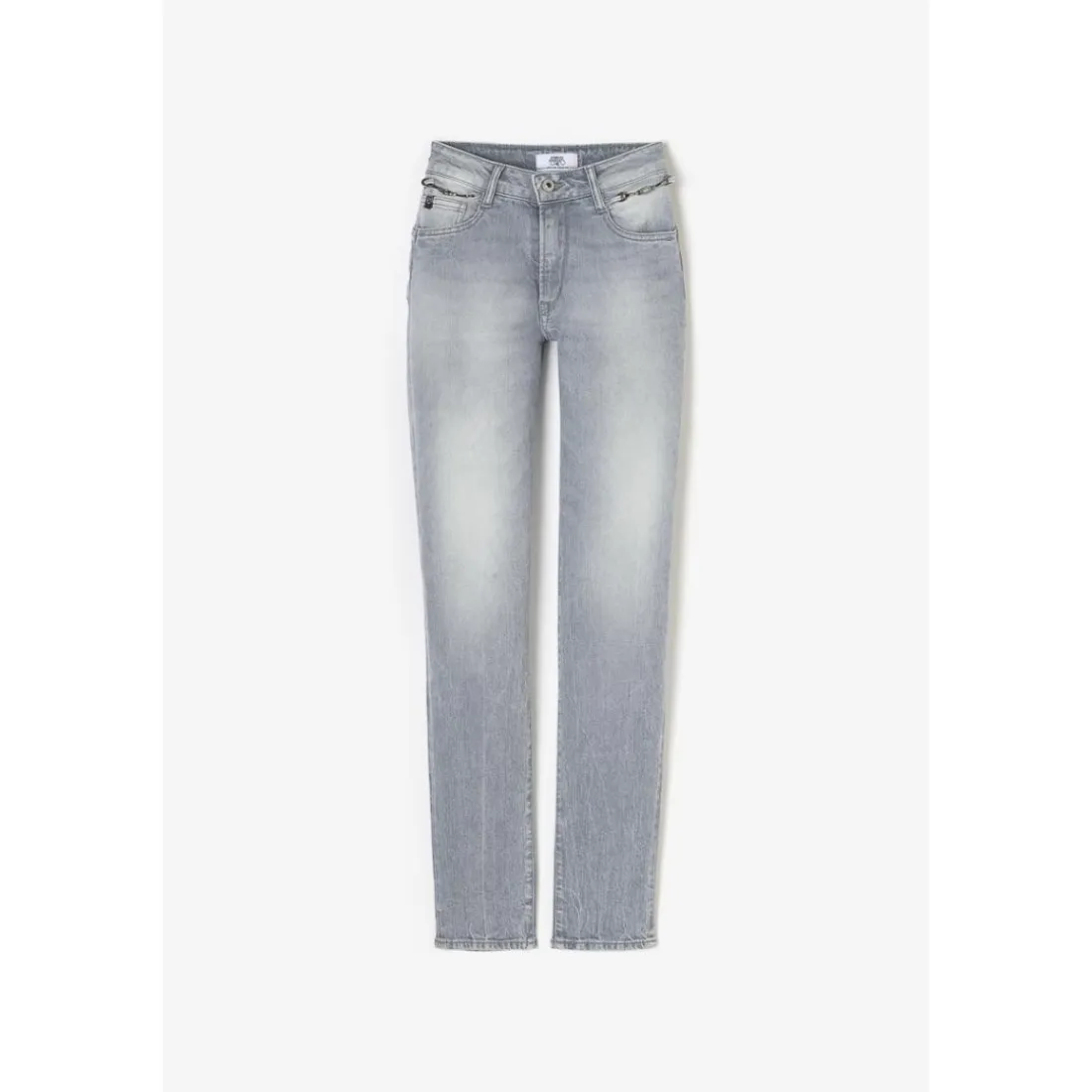 Jeans push-up slim taille haute PULP, longueur 34 gris Eva
