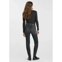 Jeans push-up slim taille haute PULP, 7/8ème noir Vale