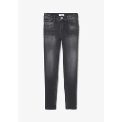 Jeans push-up slim taille haute PULP, 7/8ème noir Vale