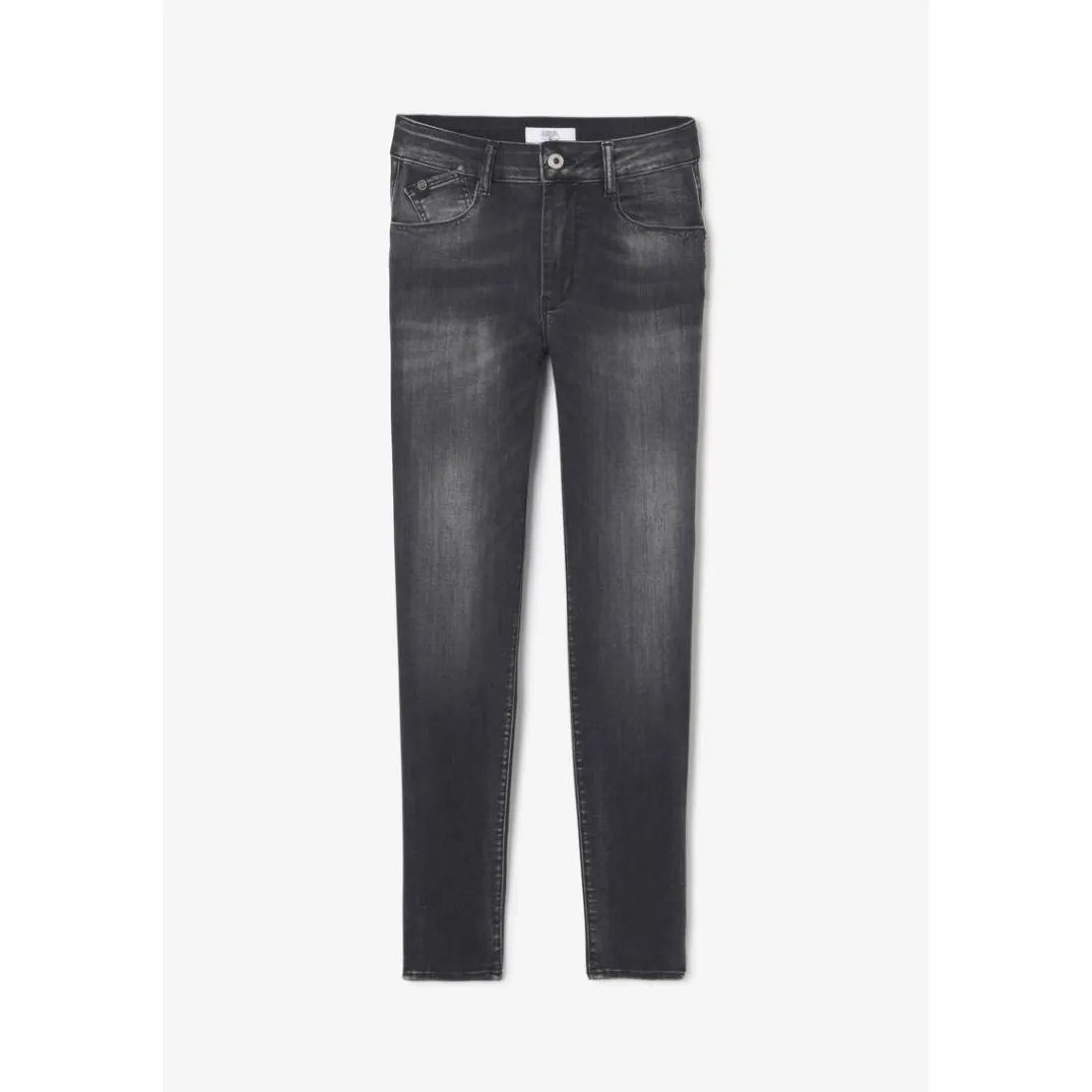 Jeans push-up slim taille haute PULP, 7/8ème noir Vale