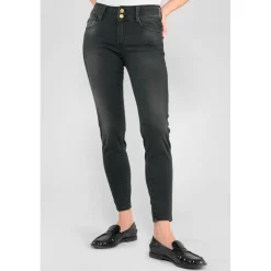 Jeans push-up slim ULTRA PULP, 7/8ème noir Ruby en coton